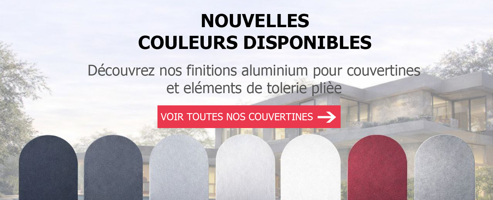 Couvertines aluminium thermolaquées – 200+ teintes RAL disponibles